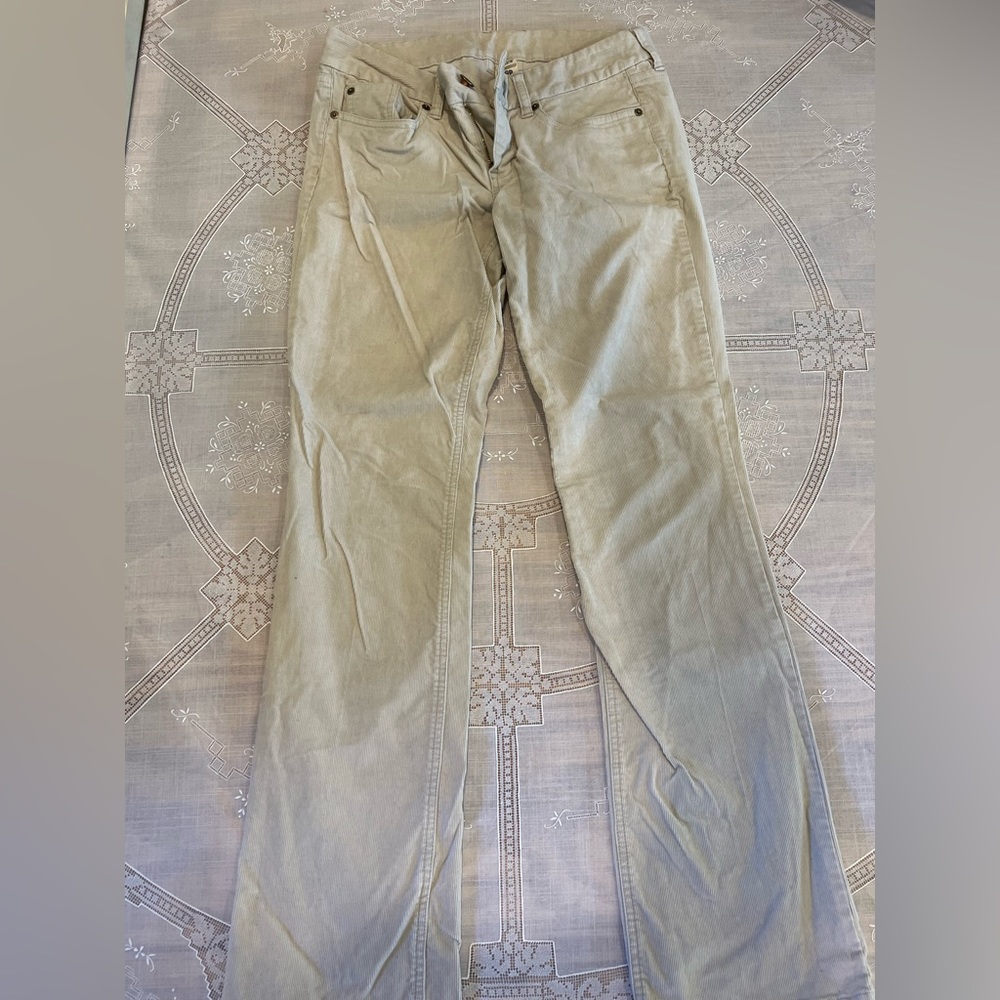 JCrew Khaki Corduroy Pants, Size 29R - Picture 2 of 7